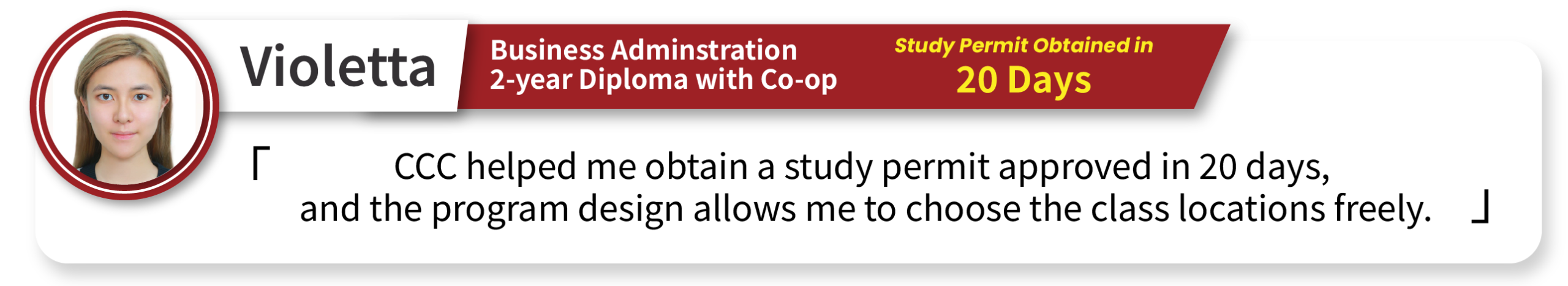 Student Testimonial Violetta